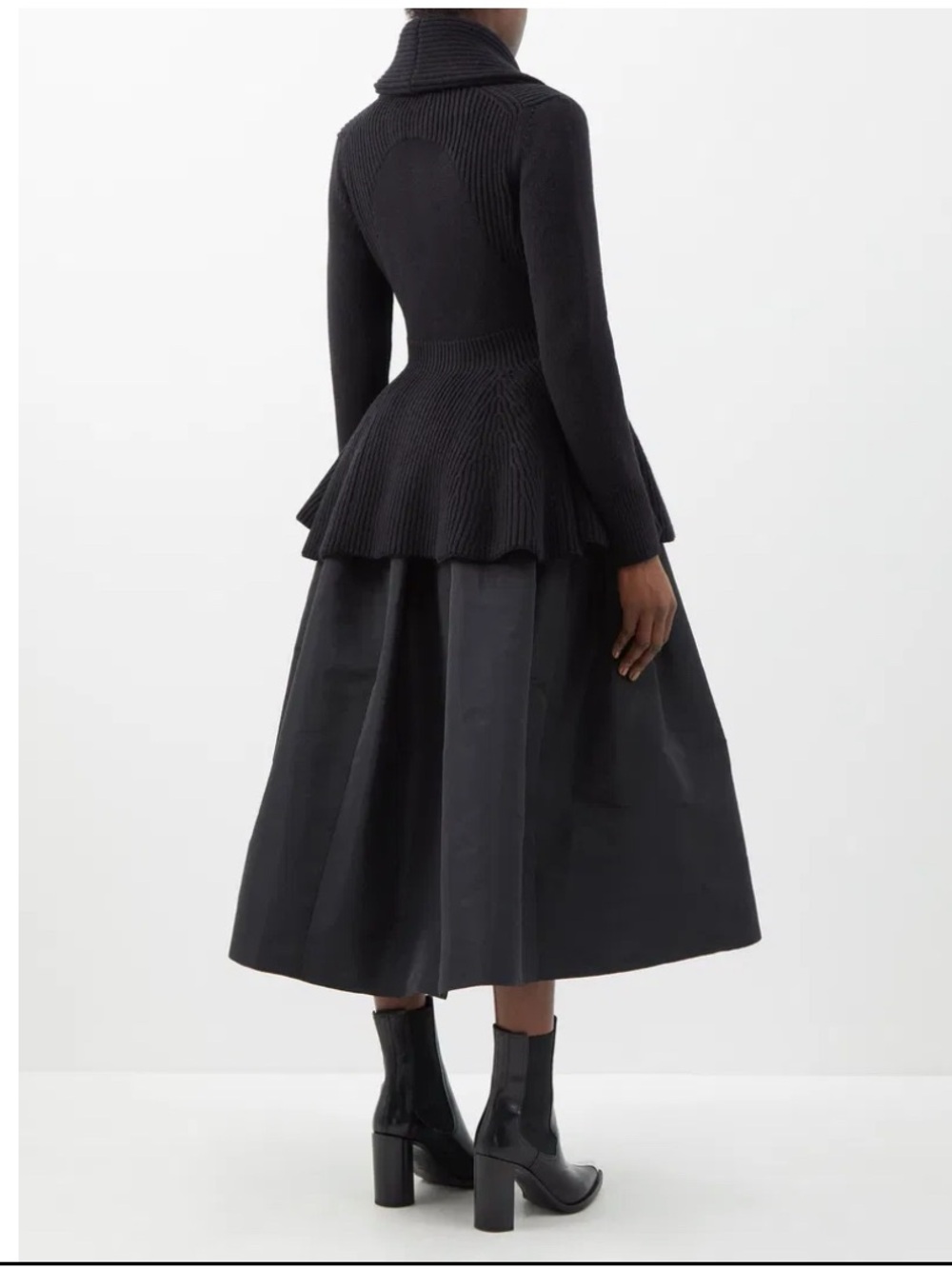 Alexander McQueen Peplum-Hem Wool Cardigan, size M - Picture 8 of 8